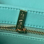 CC SMALL 20 FLAP BAG IN SAPPHIRE BLUE CALFSKIN WITH CHAIN - Image 9