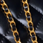 CC VANITY CASE 19 BLACK LAMBSKIN GOLD HARDWARE - Image 5