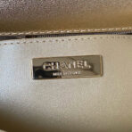 CC 20 FLAP BAG IN GOLDEN METALLIC CALFSKIN WITH STRAP - Image 7