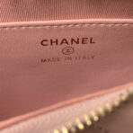CC 20 CLUTCH BAG IN LIGHT PINK CALFSKIN WITH STRAP - Image 7