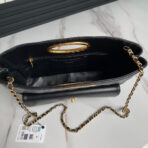CLUTCH 34 IN BLACK SHEEPSKIN GOLD HARDWARE - Image 7