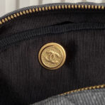 BOWLING BAG 44 IN SANTAS GRAY DENIM GOLD HARDWARE - Image 7