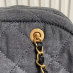 BOWLING BAG 44 IN SANTAS GRAY DENIM GOLD HARDWARE - Image 8