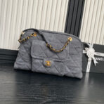 BOWLING BAG 44 IN SANTAS GRAY DENIM GOLD HARDWARE - Image 2