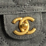 BOWLING BAG 44 IN SANTAS GRAY DENIM GOLD HARDWARE - Image 9