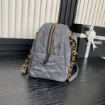 BOWLING BAG 33 IN SANTAS GRAY DENIM GOLD HARDWARE - Image 5