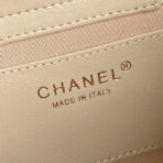 HOBO BAG 24 IN BEIGE CALFSKIN GOLD DOUBLE C THICK CHAIN - Image 7