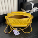 CAMERA BAG 24 IN MIMOSA YELLOW SHINY CALFSKIN GOLD CHAIN - Image 3