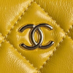 CAMERA BAG 24 IN MIMOSA YELLOW SHINY CALFSKIN GOLD CHAIN - Image 7