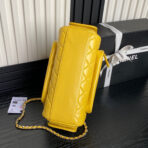 CAMERA BAG 24 IN MIMOSA YELLOW SHINY CALFSKIN GOLD CHAIN - Image 9