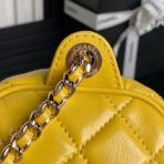 CAMERA BAG 24 IN MIMOSA YELLOW SHINY CALFSKIN GOLD CHAIN - Image 10