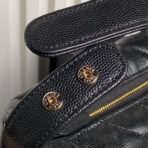 HOBO BAG 21 IN BLACK GRAINED CALFSKIN GOLD HARDWARE - Image 7
