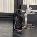 HOBO BAG 21 IN BLACK GRAINED CALFSKIN GOLD HARDWARE - Image 4
