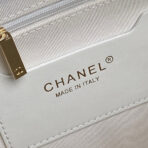BOWLING BAG 29 IN OFF-WHITE CALFSKIN GOLD HARDWARE - Image 10