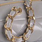 BOWLING BAG 29 IN GREY  GOLD HARDWARE - Image 4