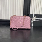 BOWLING BAG 29 IN BABY PINK  GOLD HARDWARE - Image 5