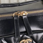 BOWLING BAG 29 IN BLACK SHINY  GOLD HARDWARE - Image 7