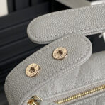 HOBO BAG 21 IN RHINO GRAY GRAINED CALFSKIN GOLD HARDWARE - Image 7