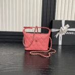 HOBO BAG 21 IN FROLY PINK GRAINED CALFSKIN GOLD HARDWARE - Image 2