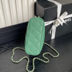 HOBO BAG 21 IN GREENISH GRAINED CALFSKIN GOLD HARDWARE - Image 3