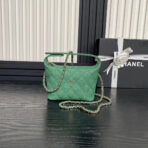 HOBO BAG 21 IN GREENISH GRAINED CALFSKIN GOLD HARDWARE - Image 2