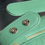 HOBO BAG 21 IN GREENISH GRAINED CALFSKIN GOLD HARDWARE - Image 4
