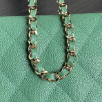 HOBO BAG 21 IN GREENISH GRAINED CALFSKIN GOLD HARDWARE - Image 5