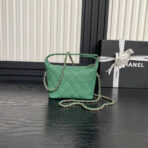 HOBO BAG 21 IN GREENISH GRAINED CALFSKIN GOLD HARDWARE - Image 7