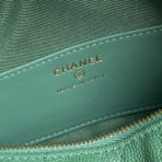 HOBO BAG 21 IN GREENISH GRAINED CALFSKIN GOLD HARDWARE - Image 10
