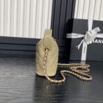 HOBO BAG 21 IN INDIAN KHAKI GRAINED CALFSKIN GOLD HARDWARE - Image 5