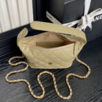HOBO BAG 21 IN INDIAN KHAKI GRAINED CALFSKIN GOLD HARDWARE - Image 7