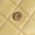CRUISE DRAWSTRING BACKPACK 24 IN YELLOW LAMBSKIN GOLD-TONE METALLIC - Image 4
