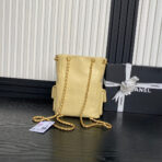 CRUISE DRAWSTRING BACKPACK 24 IN YELLOW LAMBSKIN GOLD-TONE METALLIC - Image 6