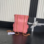 CRUISE DRAWSTRING BACKPACK 24 IN PINK LAMBSKIN GOLD-TONE METALLIC - Image 5
