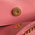 CRUISE DRAWSTRING BACKPACK 24 IN PINK LAMBSKIN GOLD-TONE METALLIC - Image 4