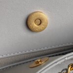 CRUISE DRAWSTRING BACKPACK 24 IN GREY LAMBSKIN GOLD-TONE METALLIC - Image 8