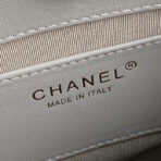 CRUISE DRAWSTRING BACKPACK 24 IN GREY LAMBSKIN GOLD-TONE METALLIC - Image 9
