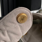 MEDIUM HANDBAG 40 IN BEIGE SUEDE GOLD HARDWARE - Image 4