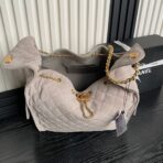 MEDIUM HANDBAG 40 IN BEIGE SUEDE GOLD HARDWARE - Image 5