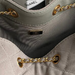 MEDIUM HANDBAG 40 IN BEIGE SUEDE GOLD HARDWARE - Image 10