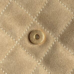 MEDIUM HANDBAG 40 IN OAT YELLOW SUEDE GOLD HARDWARE - Image 4
