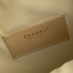 MEDIUM HANDBAG 40 IN OAT YELLOW SUEDE GOLD HARDWARE - Image 9