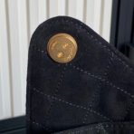 MEDIUM HANDBAG 40 IN BLACK SUEDE GOLD HARDWARE - Image 5