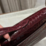 KELLY CUT 31 IN SANGRIA PURPLE CROCO-EMBOSSED  WITH GOLD HARDWARE - Image 4