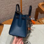 BIRKIN FAUBOURG TOUCH 20 IN NAVY BLUE  WITH SILVER HARDWARE - Image 2