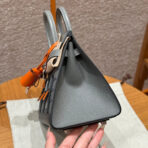 BIRKIN FAUBOURG TOUCH 20 IN DOVE GRAY  WITH SILVER HARDWARE - Image 7