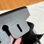 BIRKIN FAUBOURG TOUCH 20 IN DOVE GRAY  WITH SILVER HARDWARE - Image 3