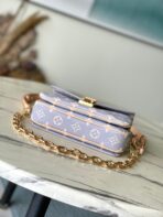 POCHETTE M������TIS EAST WEST 21 IN GRAY CREAM MONOGRAM TRIANON CANVAS GOLD HARDWARE - Image 5