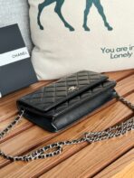 CC WOC ENTRUPY 19 BAG IN BLACK CALFSKIN - Image 7