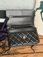 CC WOC ENTRUPY 19 BAG IN BLACK CALFSKIN - Image 4